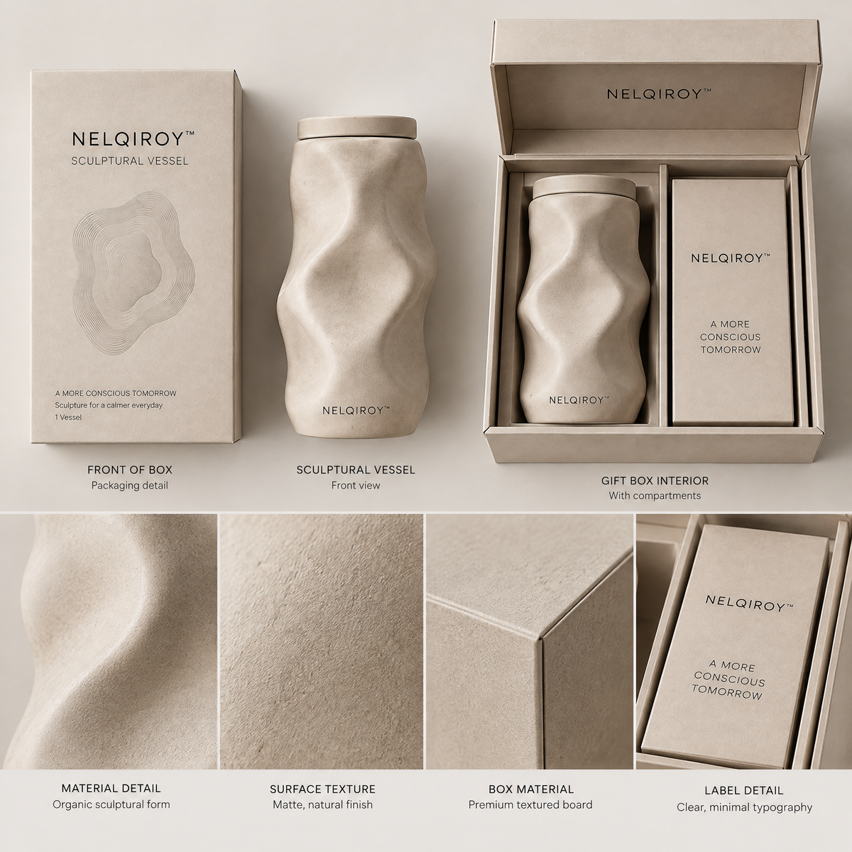 NELQIROY™ Irregular Sculptural Vessel image 6