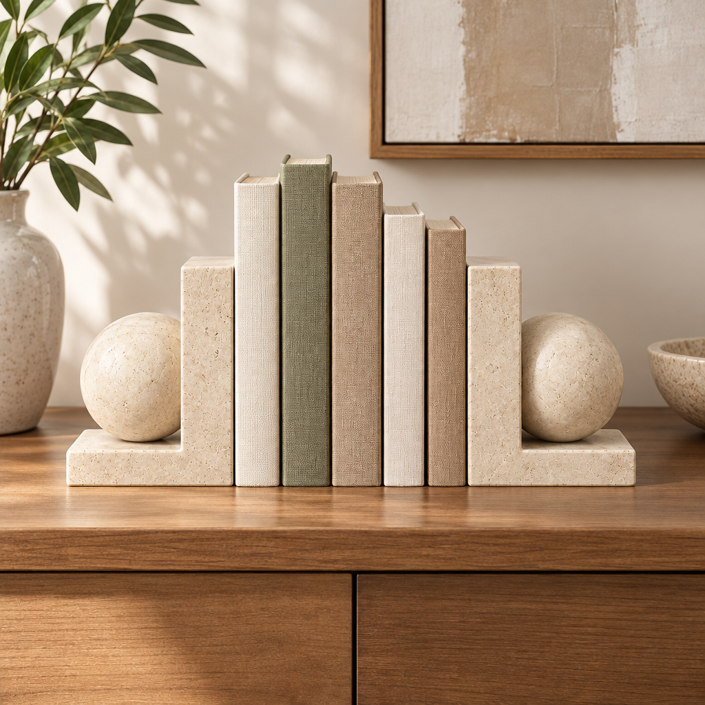 NELQIROY™ Modern Art Bookend Set image 2