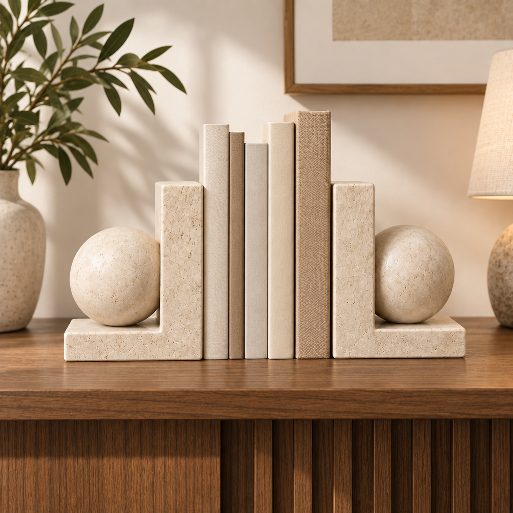 NELQIROY™ Modern Art Bookend Set image 5