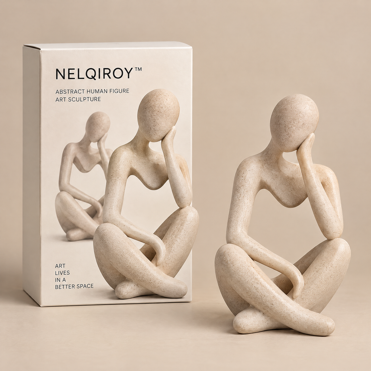 NELQIROY™ Abstract Human Figure Art Sculpture primary image