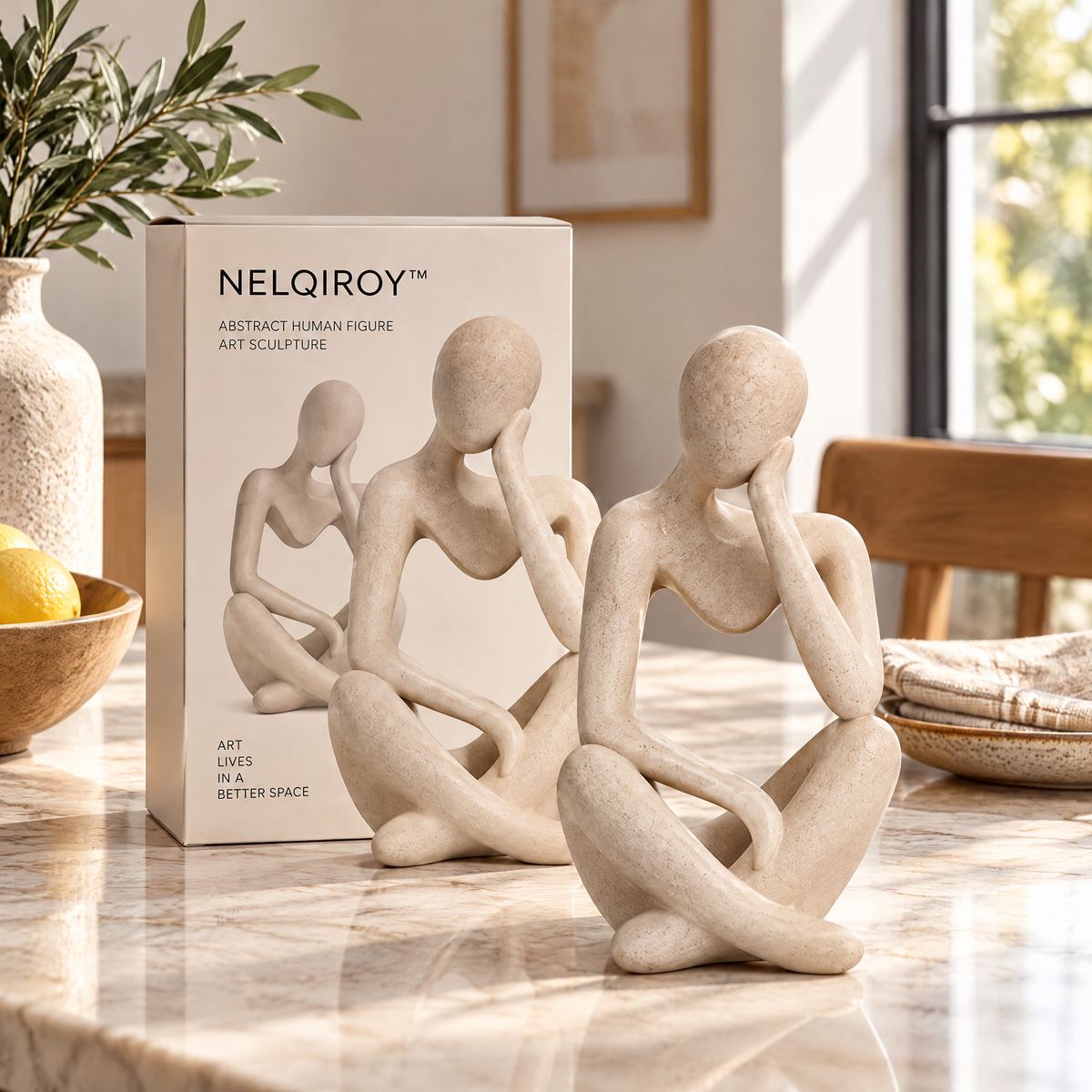 NELQIROY™ Abstract Human Figure Art Sculpture image 2