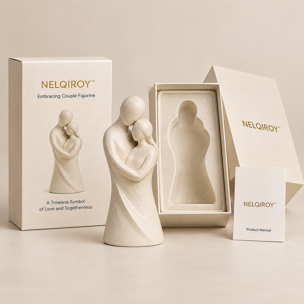 NELQIROY™ Embracing Couple Figurine image 2