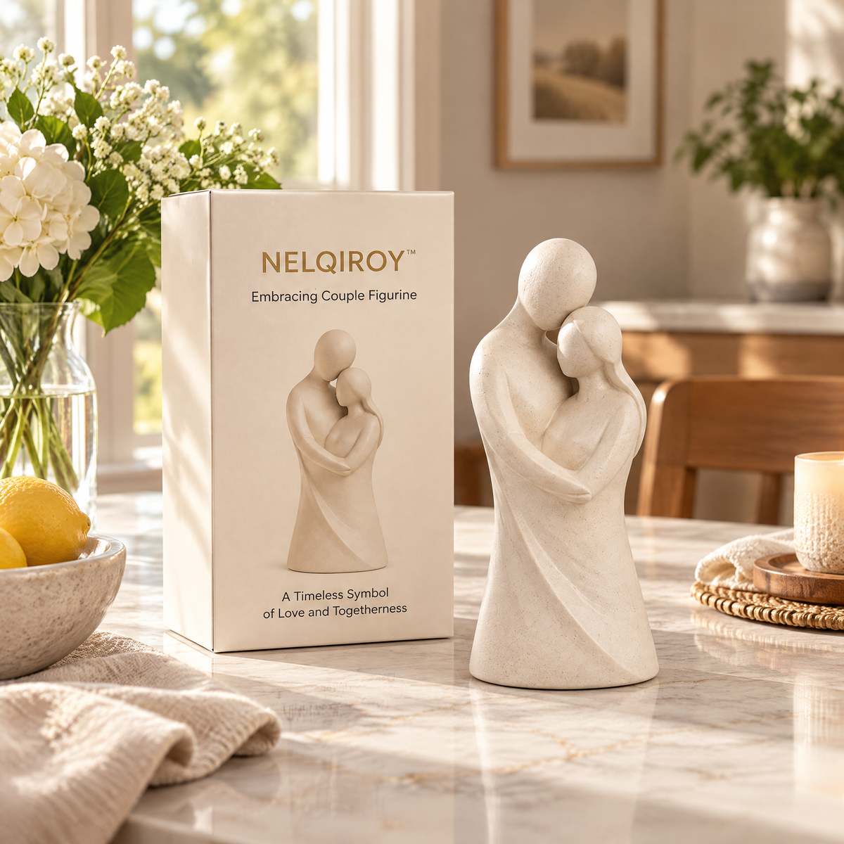 NELQIROY™ Embracing Couple Figurine image 3