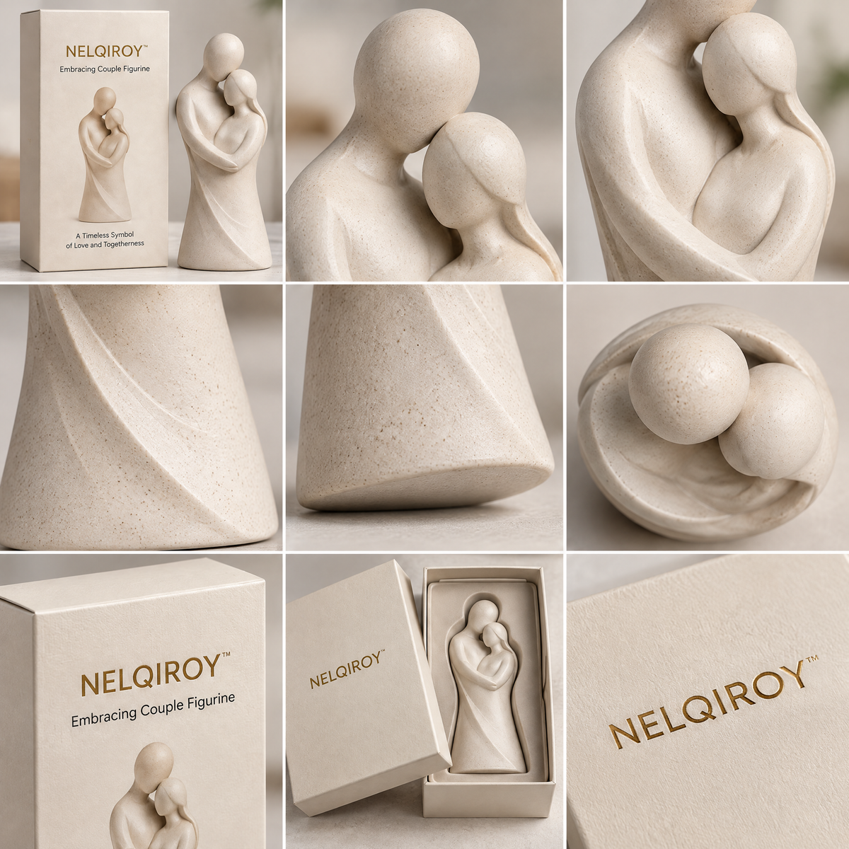 NELQIROY™ Embracing Couple Figurine image 4