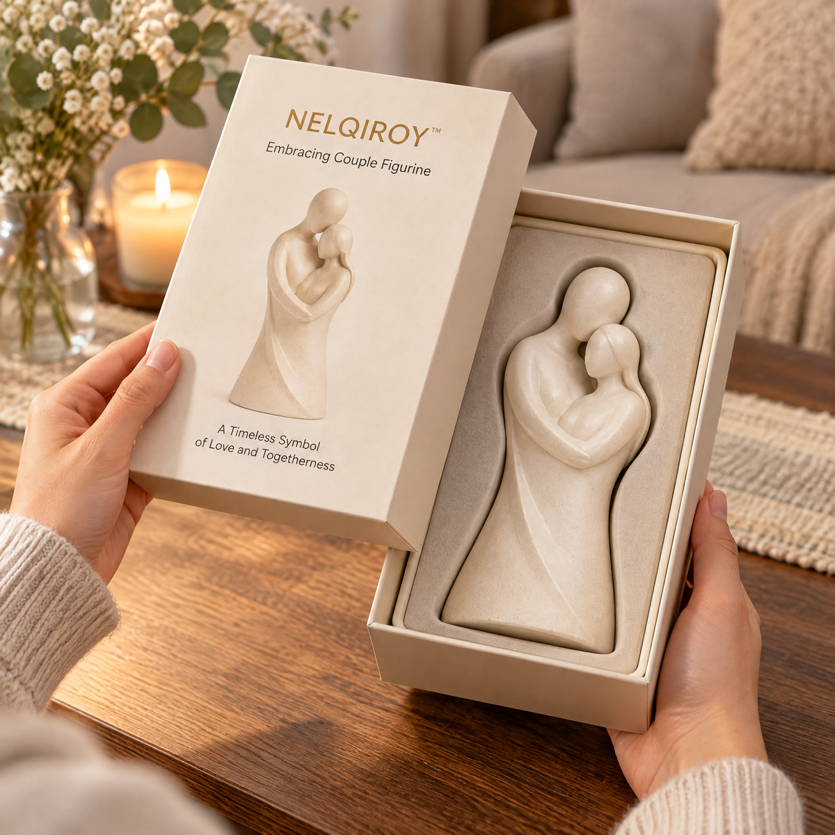 NELQIROY™ Embracing Couple Figurine image 5