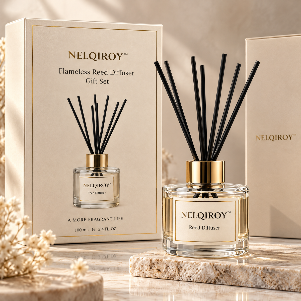 NELQIROY™ Flameless Reed Diffuser Gift Set image 5