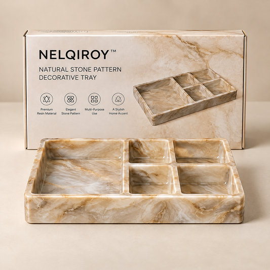 NELQIROY™ Natural Stone Pattern Decorative Tray primary image