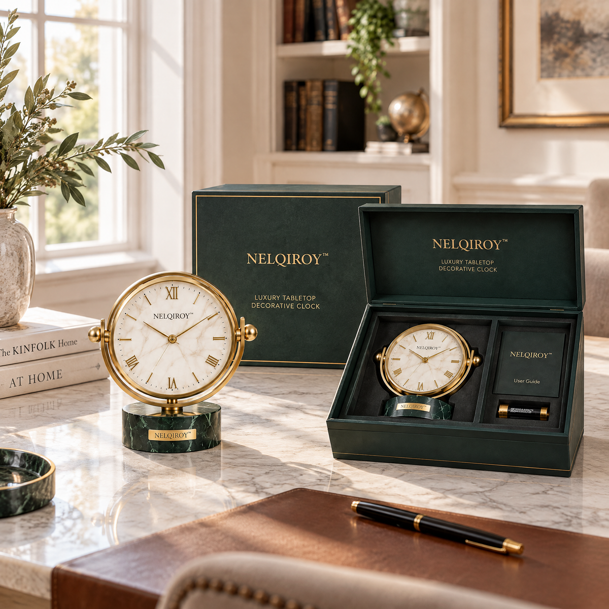 NELQIROY™ Luxury Tabletop Decorative Clock image 3